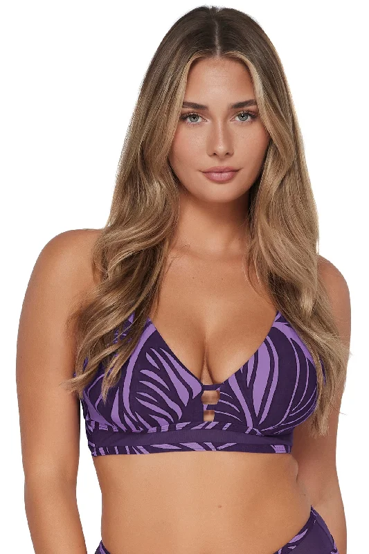 ladies bikini top nylon stretch -Sunsets Mystic Palms Danica Top