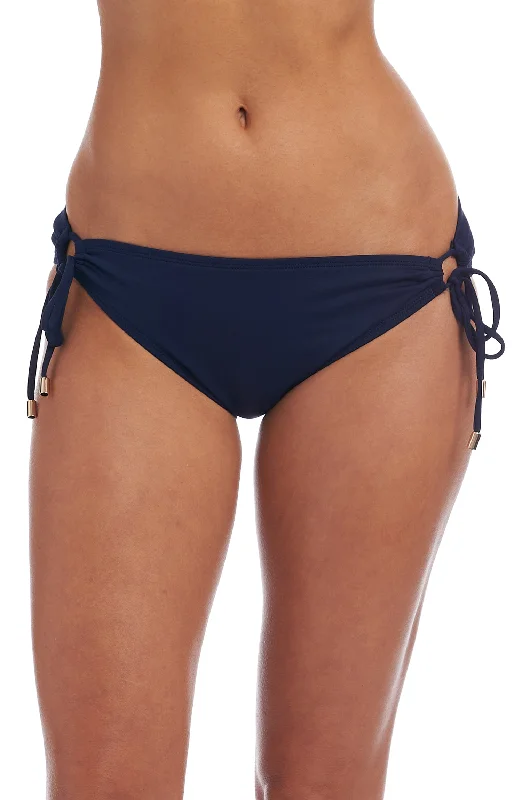 Women’s bikini bottoms maroon -La Blanca Indigo Adjustable Loop Hipster Bottom