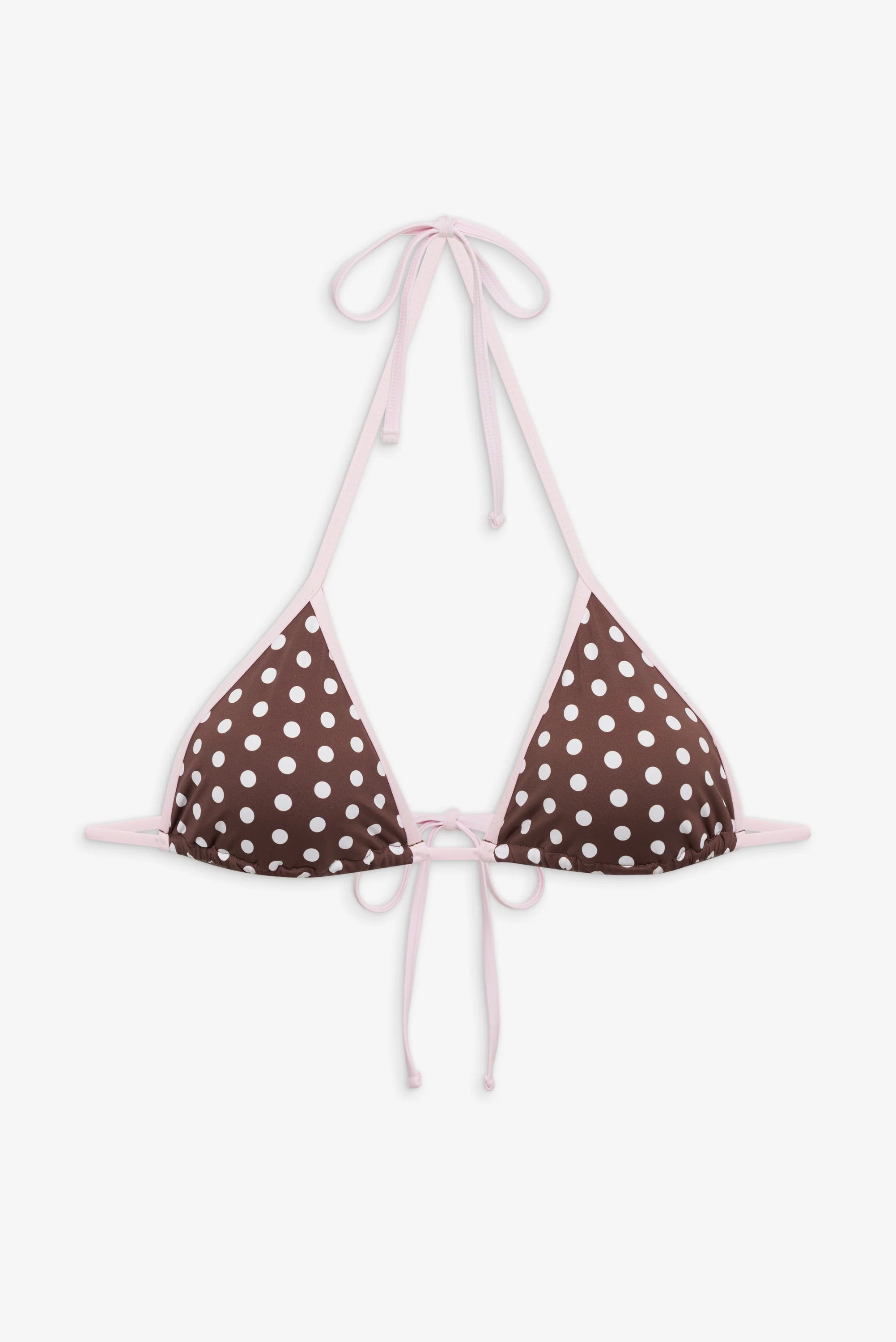 ladies bikini top floral embroidery -Nick Top - Cocoa Dot