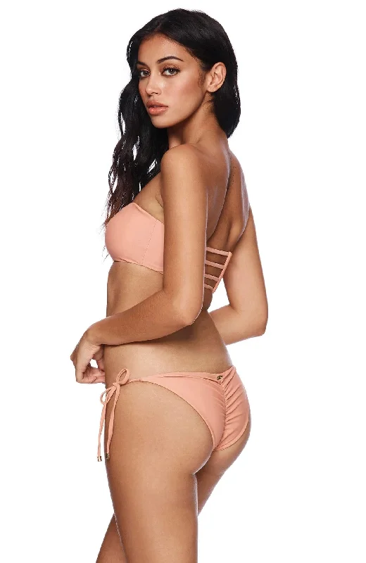 Women’s bikini bottoms cut-out -Beach Bunny Ireland Skimpy Bottom in Whiskey Rose