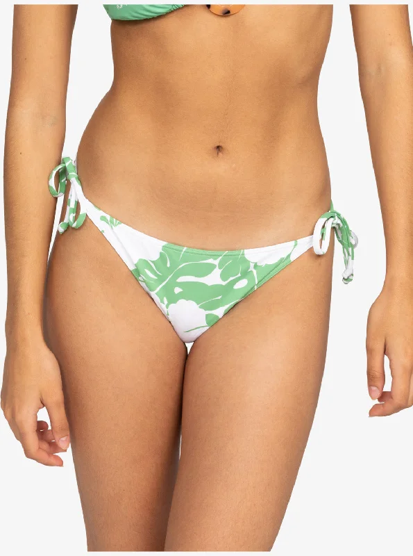 Women’s bikini bottoms ocean -OG Roxy Cheeky Tie Side Bikini Bottom - Zephyr Green Og Roxy Small