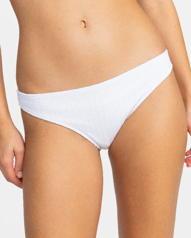 Women’s bikini bottoms contour -Aruba Moderate Bikini Bottom - Bright White