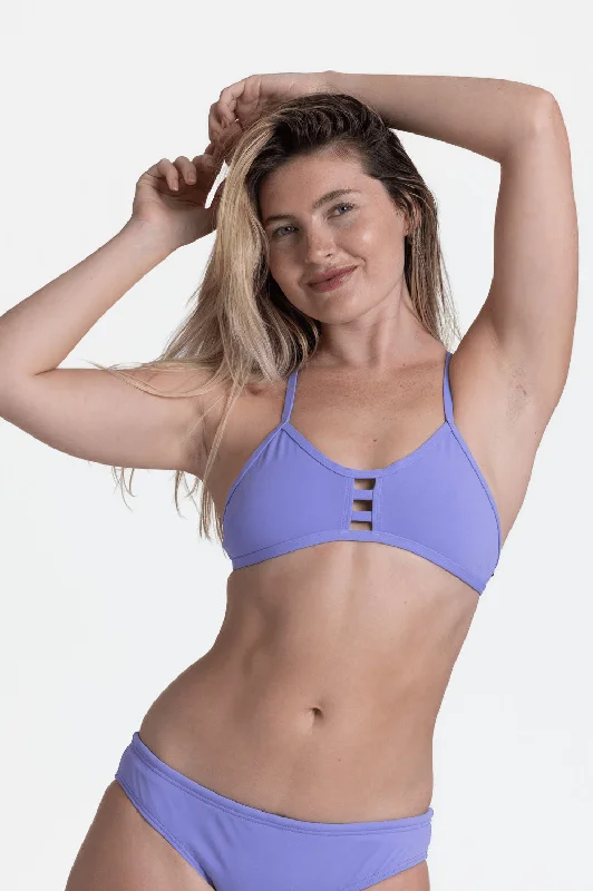 ladies bikini top sun protection -Tomcat Bikini Top - Lavender