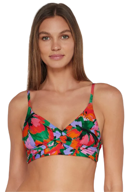 ladies bikini top luxury brand -Sunsets Lyla Bralette Bikini Top - Hummingbird Cove