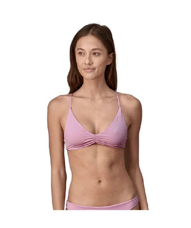 ladies bikini top high cut -Patagonia Nanogrip Sunny Tide Top-Milkweed Mauve