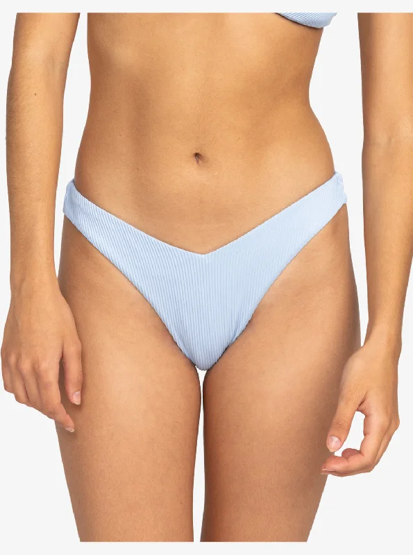 Women’s bikini bottoms all-season -Roxy Love Cheeky Bikini Bottom - Bel Air Blue