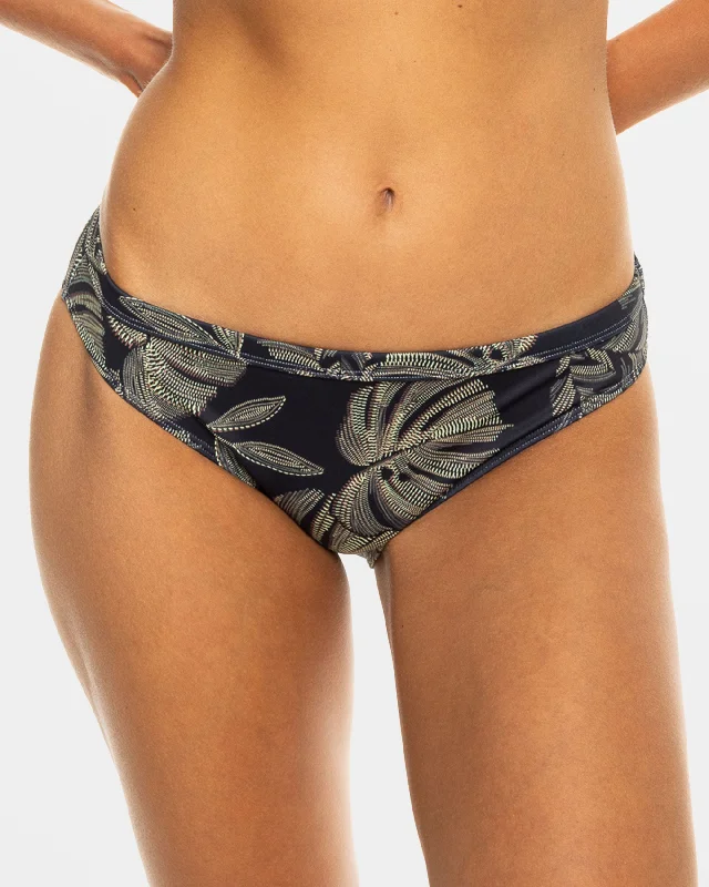 Women’s bikini bottoms resort wear -Roxy Pro The Take Off Bikini Bottom - Anthracite The Palms Wetsuit