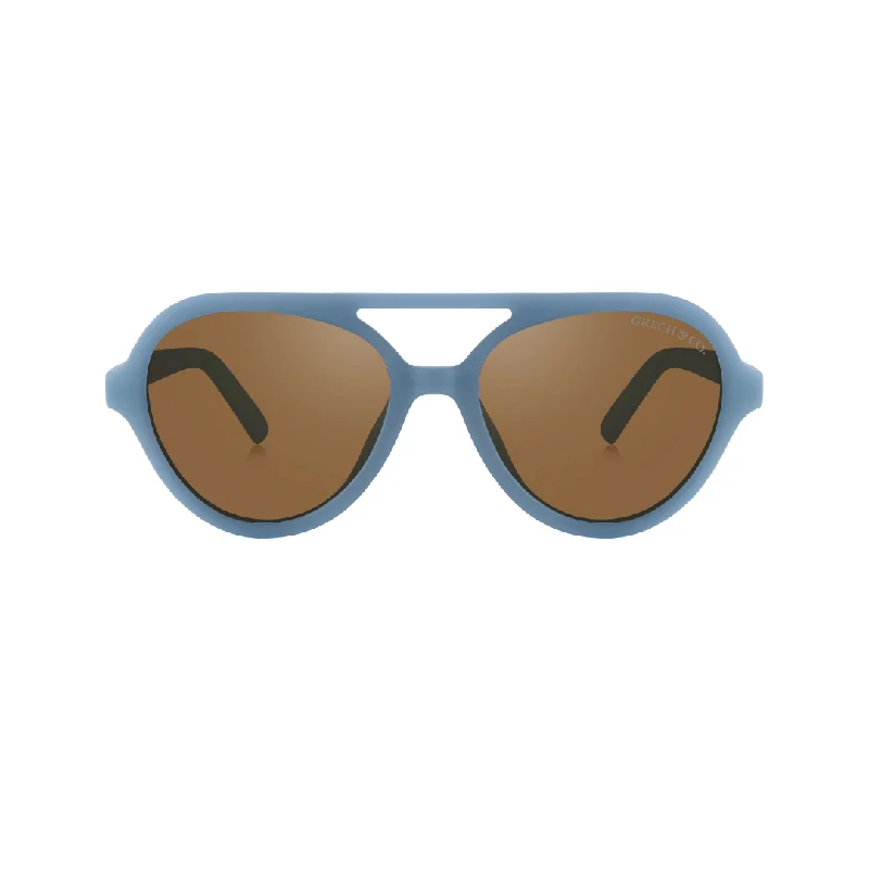 sunglasses matte black -AVIATOR : SEMI-BENDABLE & POLARIZED SUNGLASSES | DESERT TEAL