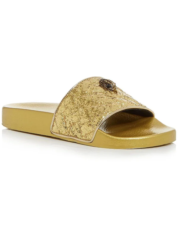 Women’s sandals coral -Meena Eagle Womens Slip On Platforms Slide Sandals