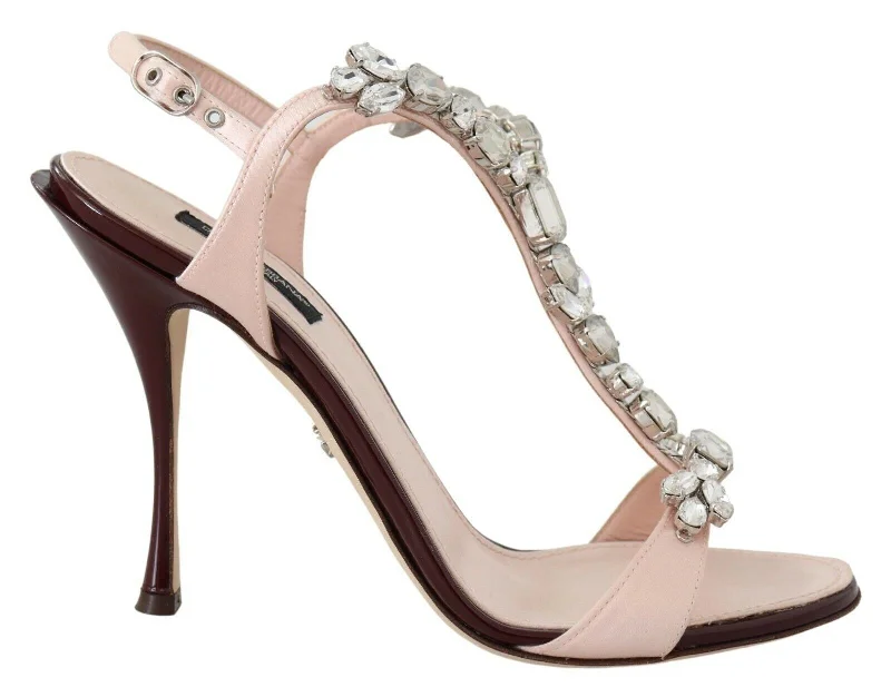 Women’s sandals poolside -Dolce & Gabbana Crystal-Embellished Stiletto Women's Sandals