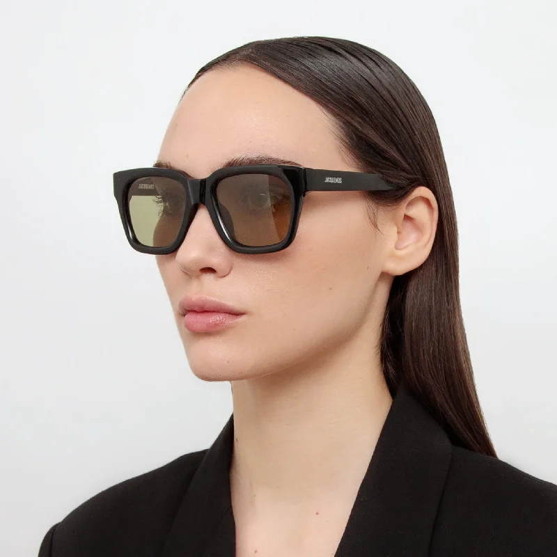 sunglasses white crisp -Carino Sunglasses in Black