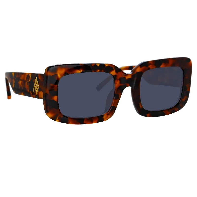 sunglasses sport luxe -Jorja Rectangular Sunglasses in Tortoiseshell