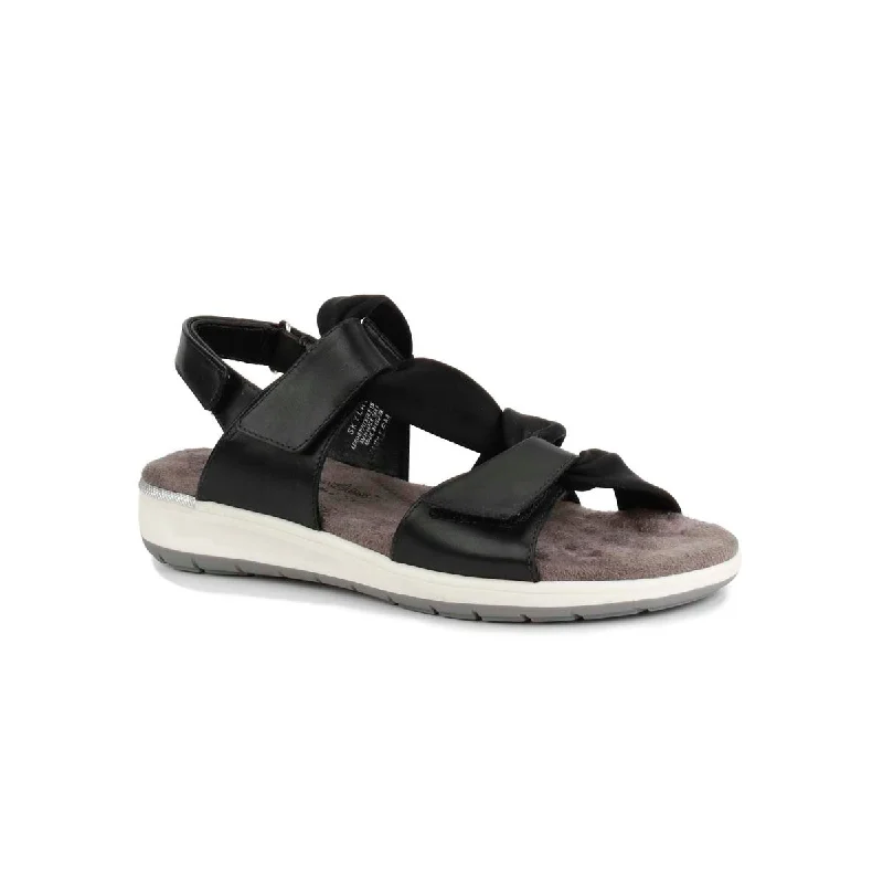 Women’s sandals moss -Walking Cradles Wc Skylar Ii Women Straps Sandal In Black Nubuck/stretch