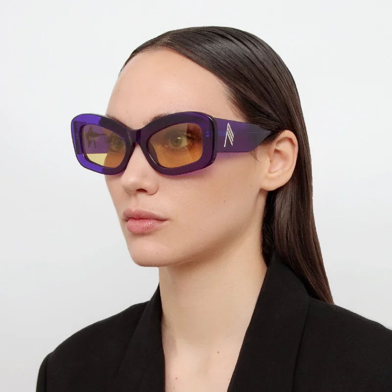 sunglasses snakeskin -Harry Cat Eye Sunglasses in Purple