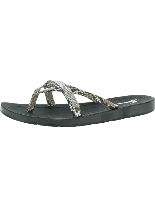 Women’s sandals dressy -Bondi Coal Womens Slip On Thong Sandals