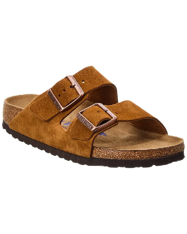 Women’s sandals athletic -Birkenstock Women's Narrow Arizona Suede Sandal