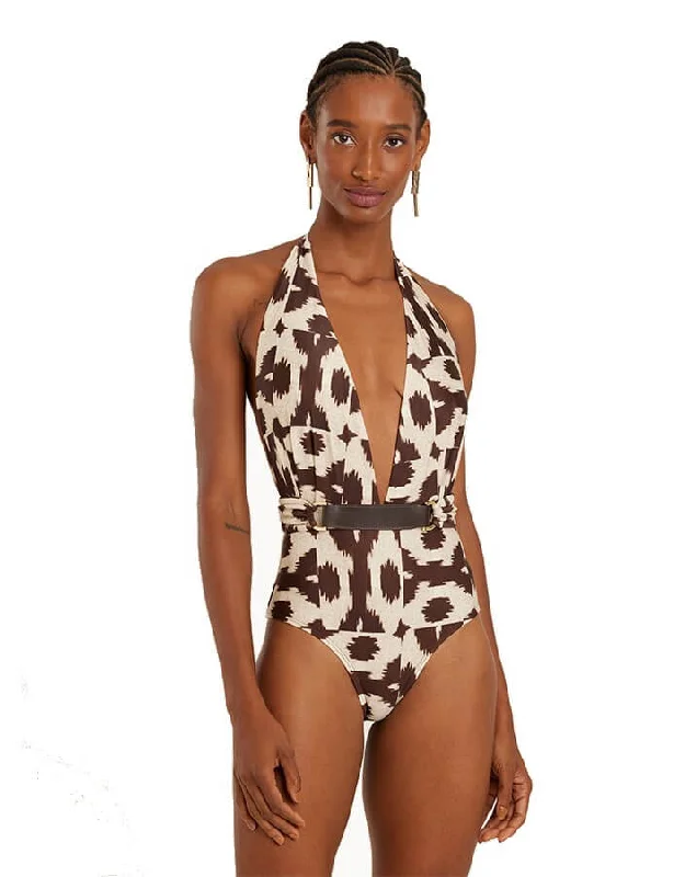 Detail Halter One Piece Swimsuit