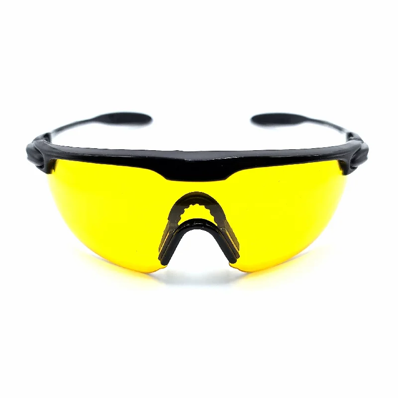 sunglasses punk rock -Spaceman Half Frame Sport Night Driving Yellow Lens Safety Glasses