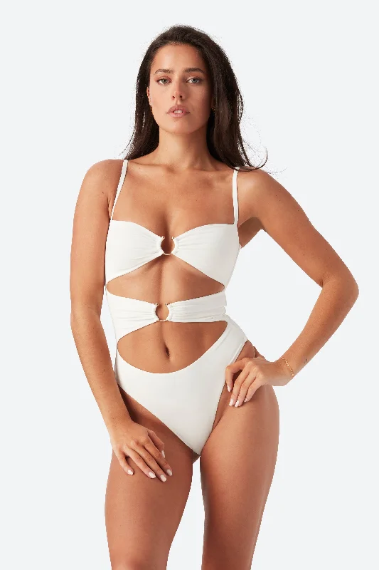 Women’s one-piece swimsuit flirty -THE CELINE ONE PIECE - IVORY