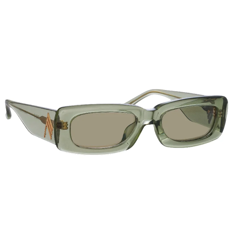 sunglasses interchangeable lenses -Mini Marfa in Military Green