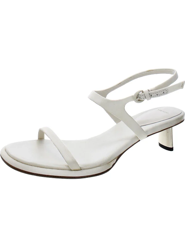 Women’s sandals indoor -Ester 2 Womens Satin Ankle Strap Heels