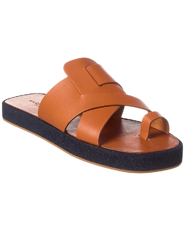 Women’s sandals blue -Clergerie Gia Leather Sandal