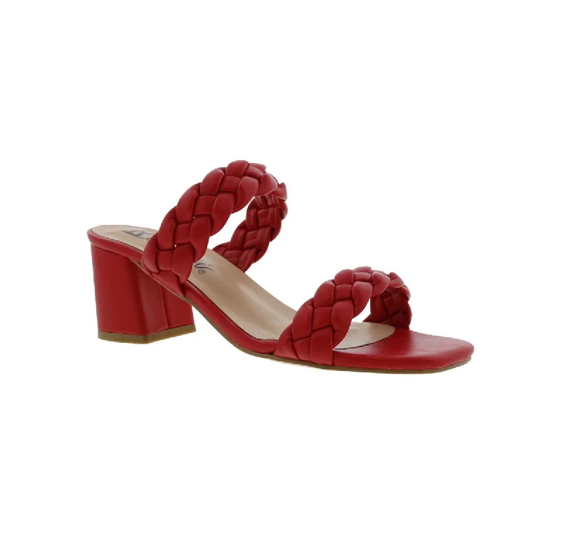 Women’s sandals clearance -Bellini Fuss Women Slide Sandal In Red Smooth