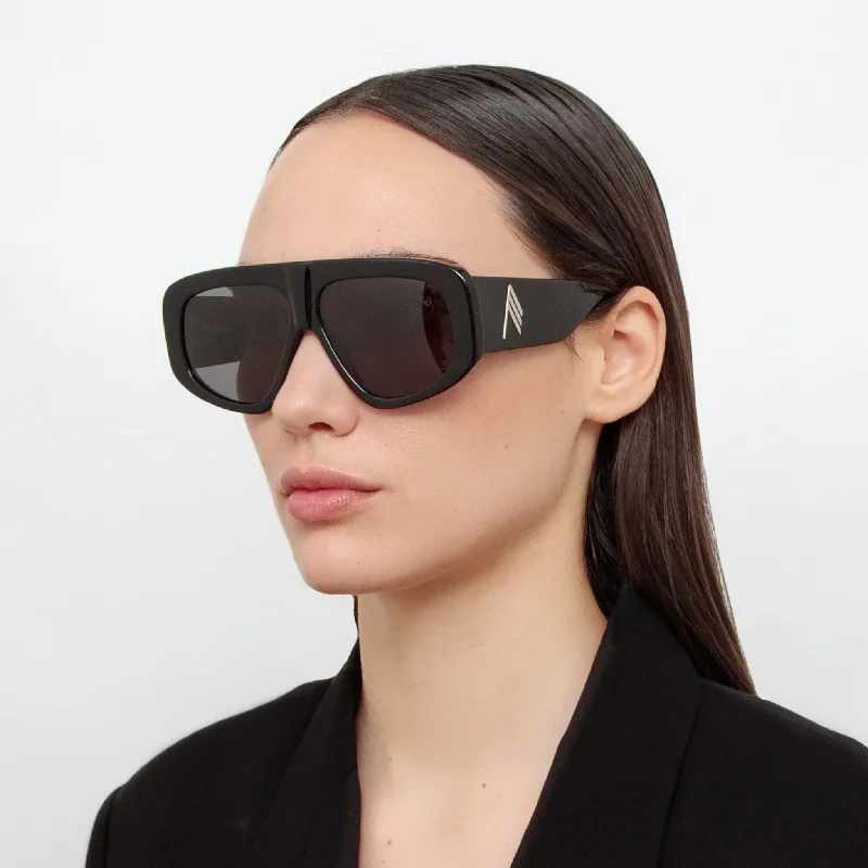 sunglasses punk rock -Milano Oversized Sunglasses in Black