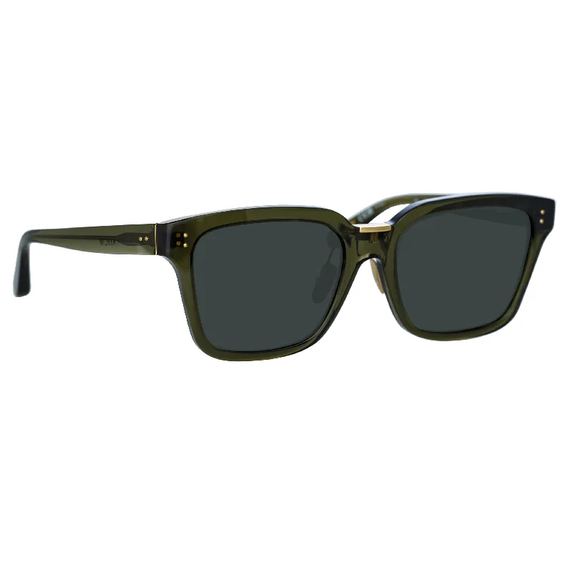 sunglasses small frame -Desiree D-Frame Sunglasses in Green