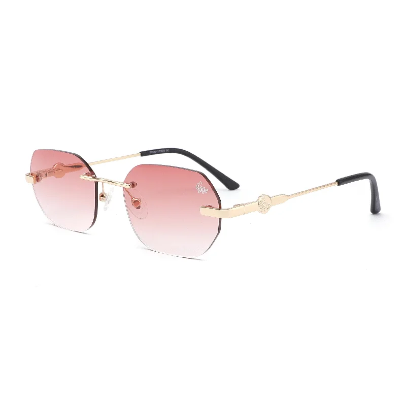 sunglasses senior friendly -Willow Burnt Red | Gold