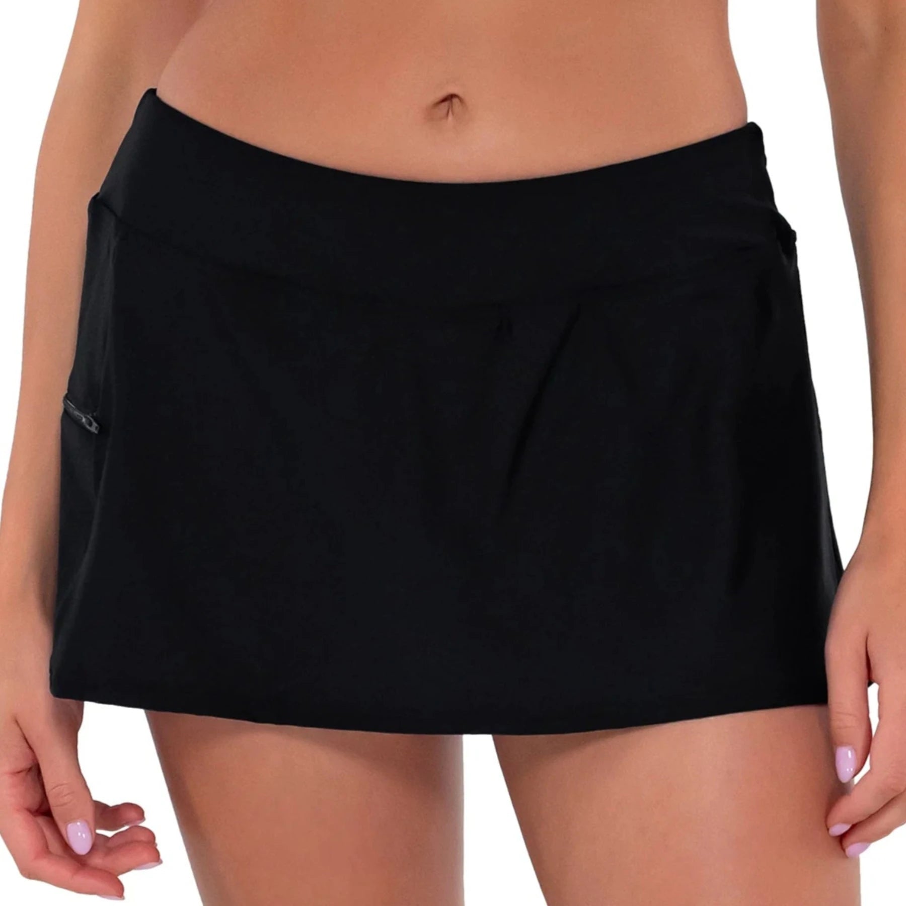 Women’s swim skirt pink -Sporty Swim Skirt 40B - Black