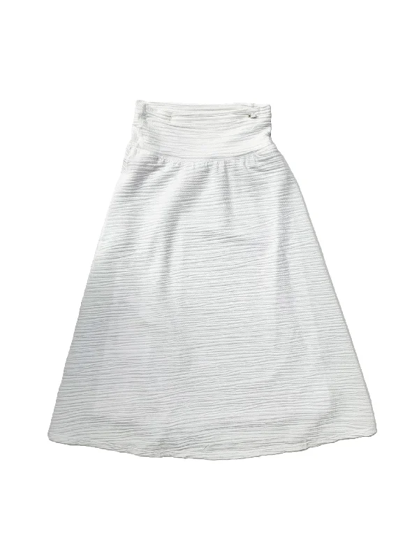 Women’s swim skirt fitted -White Active Midi Swim Skirt