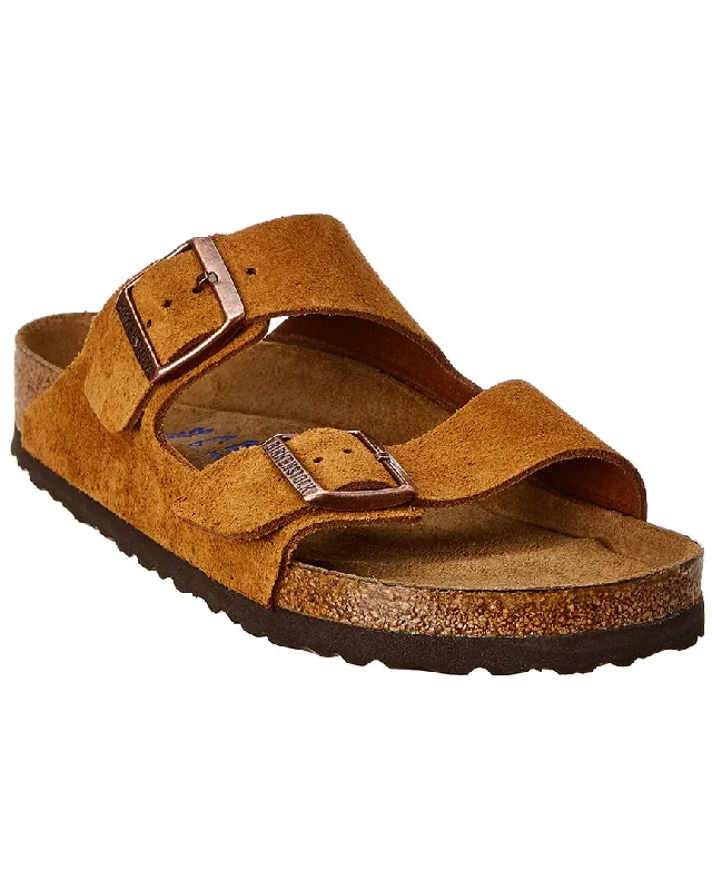 Women’s sandals online -Birkenstock Women's Arizona Soft Footbed Suede Leather Sandal