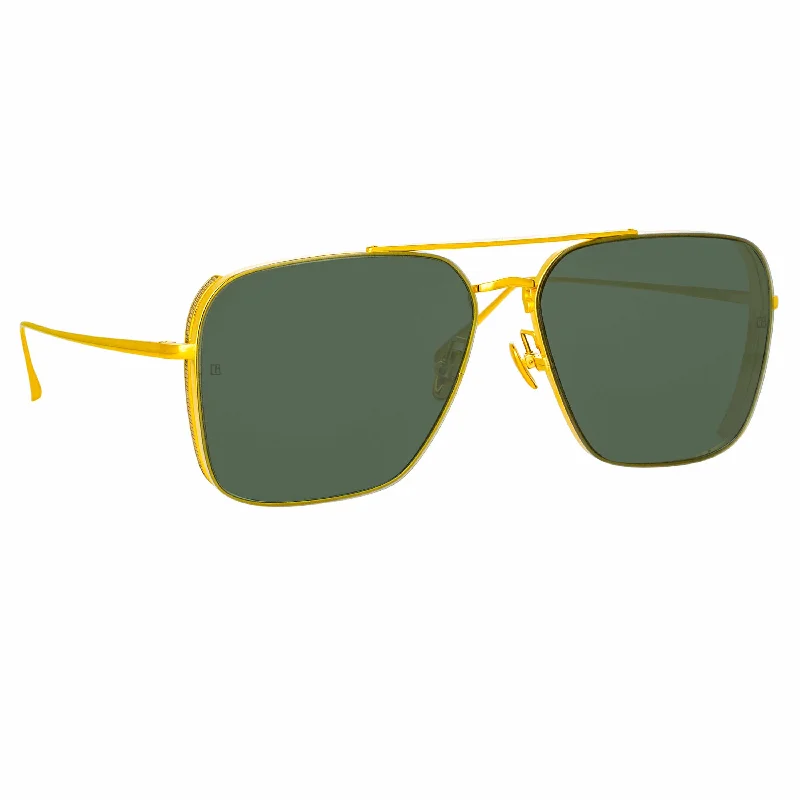 sunglasses wide face -Asher Men's Sunglasses in Yellow Gold Frame (C1)