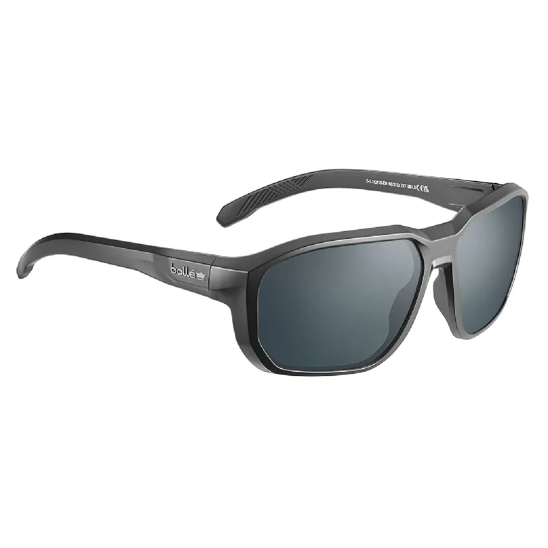 sunglasses coastal vibe -Bolle Knox Safety Glasses Black with Smoke Lenses