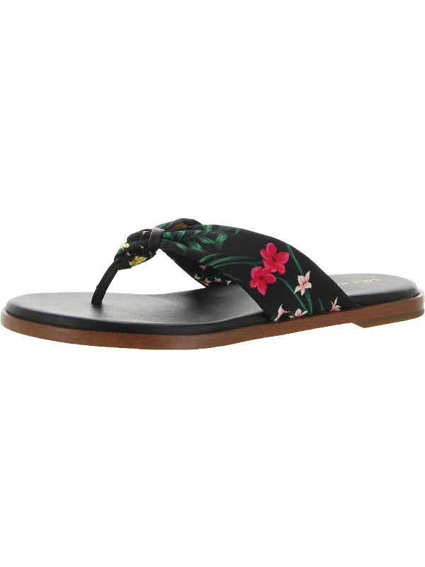 Women’s sandals ash -Fiona Womens Floral Slide Thong Sandals