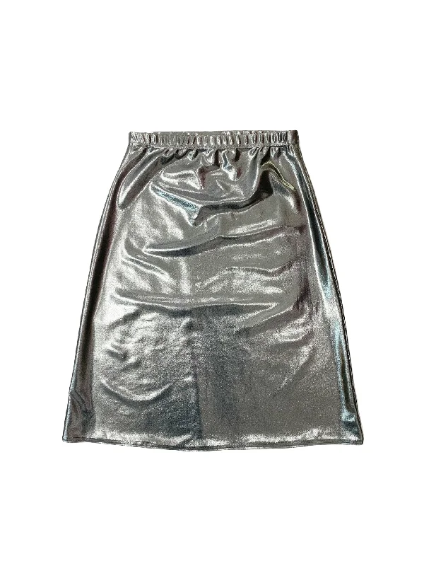 Women’s swim skirt affordable -Gunmetal A-line Swim Skirt