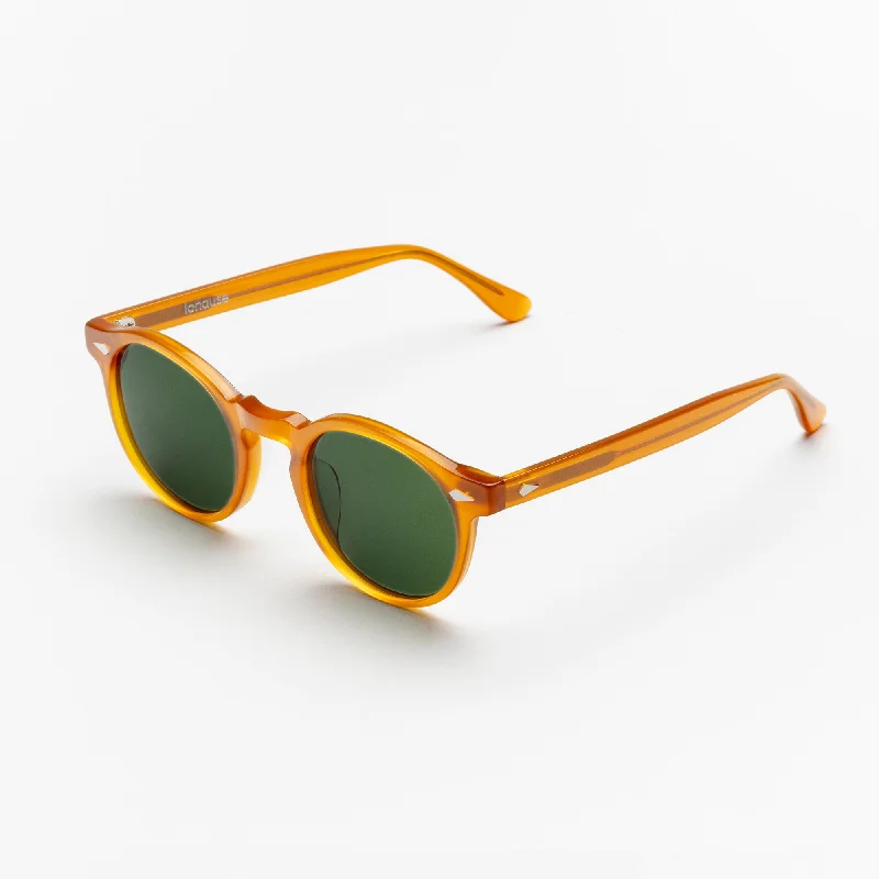 sunglasses adjustable nose pads -The Picasso Amber Sunglasses