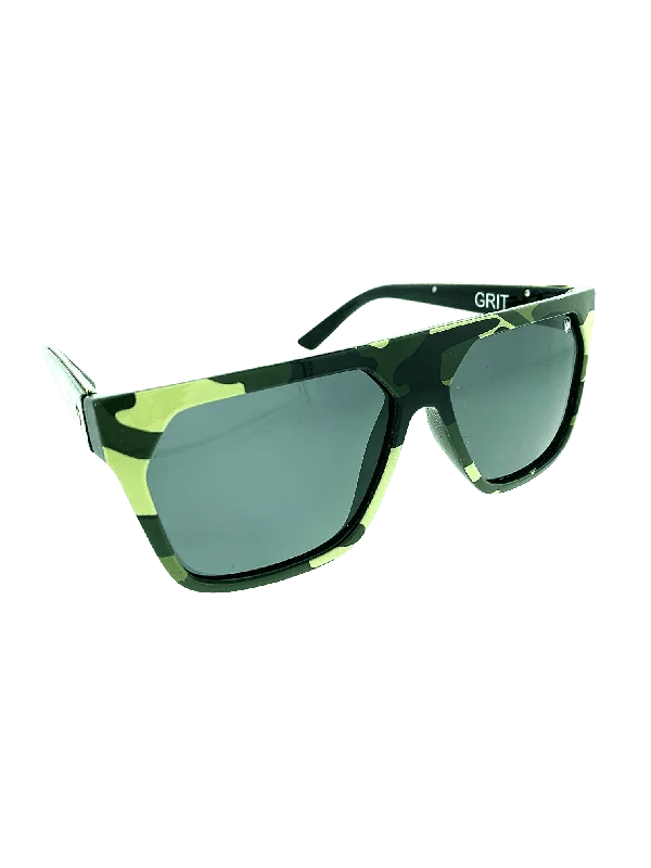 sunglasses mirrored lenses -Grit in Camo