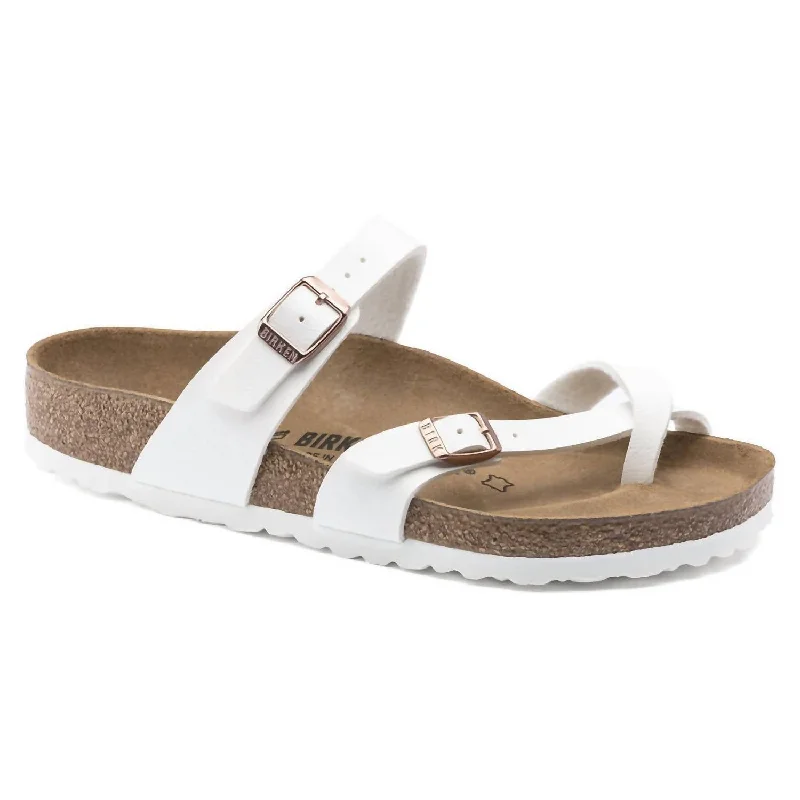 Women’s sandals plus size -Women's Mayari Cross Strap Sandal In White