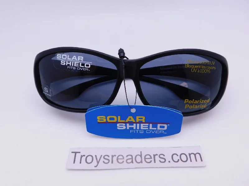 sunglasses bridal party -Small Solar Shield Polarized Fit Over In Black