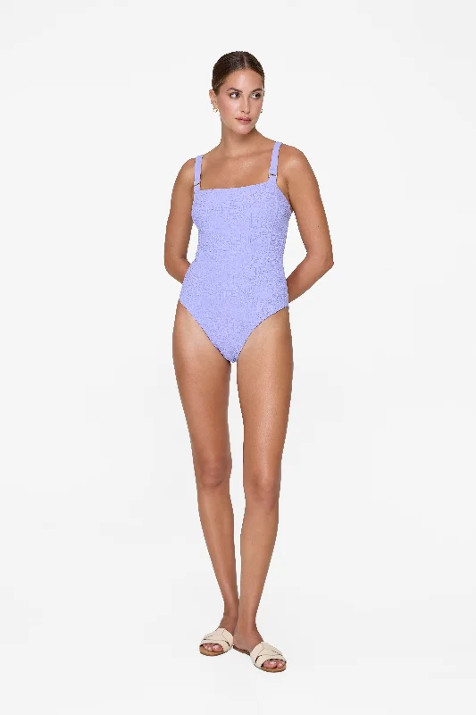 Women’s one-piece swimsuit orange -Hunter One Piece - Lavender Croc