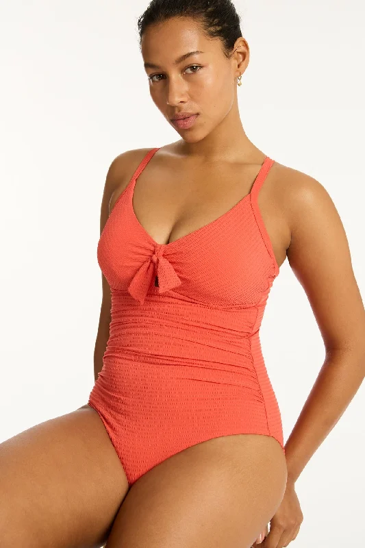 Women’s one-piece swimsuit island -Messina Tie Front DD/E One Piece