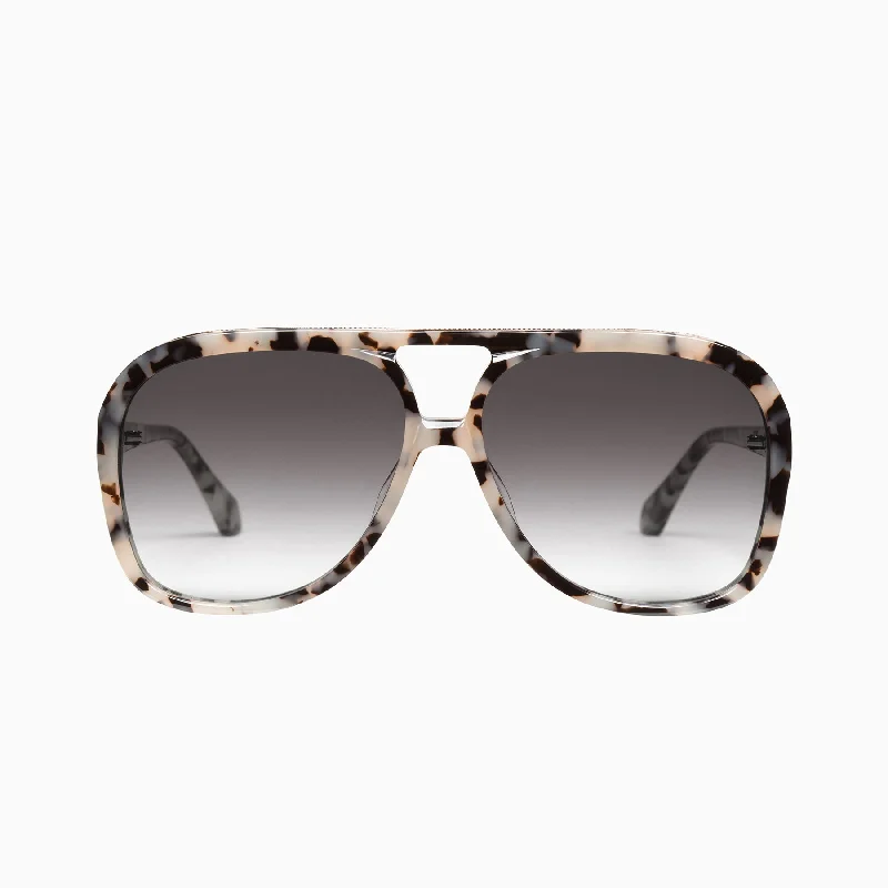 Ivory Tort w. Rose Gold Metal Trim / Black Gradient Lens