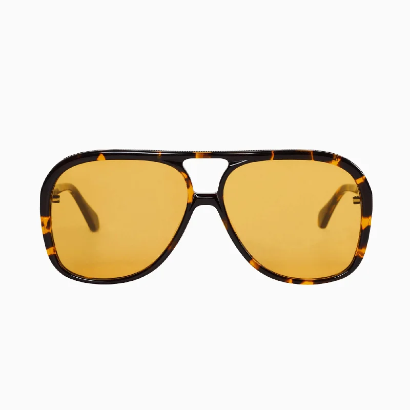 Dark Tortoise w. Matte Black Metal Trim / Orange Lens