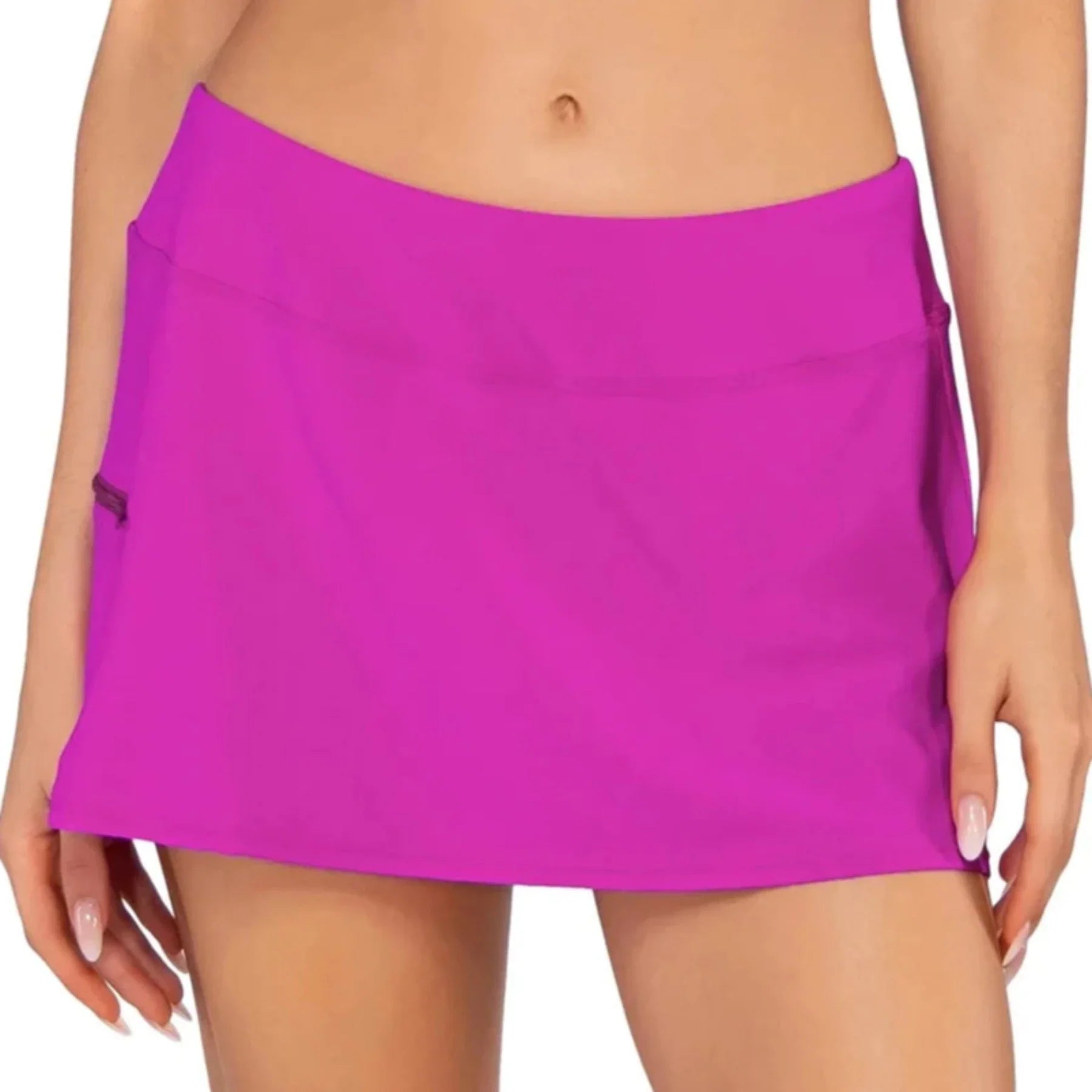 Women’s swim skirt breathable -Sporty Swim Skirt 40B - Wild Orchid