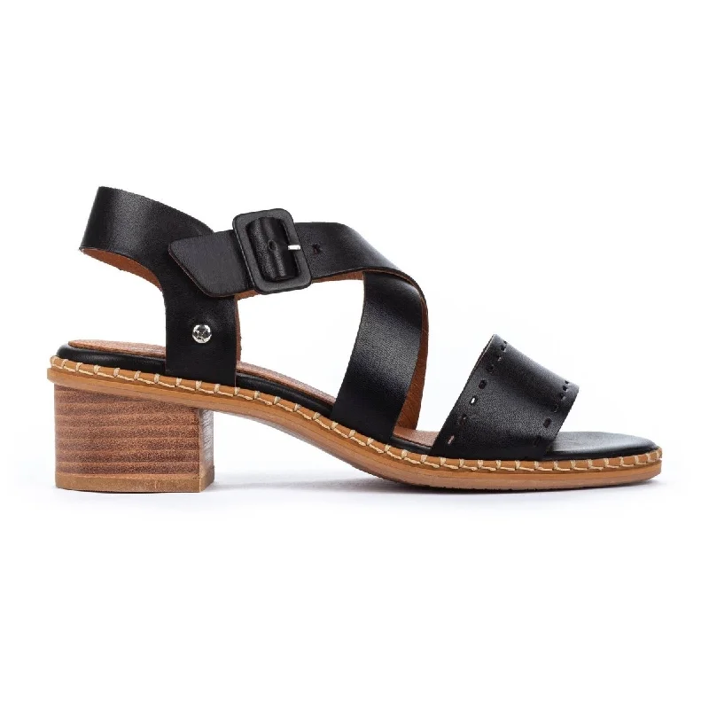 Women’s sandals vintage -Pikolinos Blanes W3h-1892 Women's Heeled Buckle Closure Sandals In Black