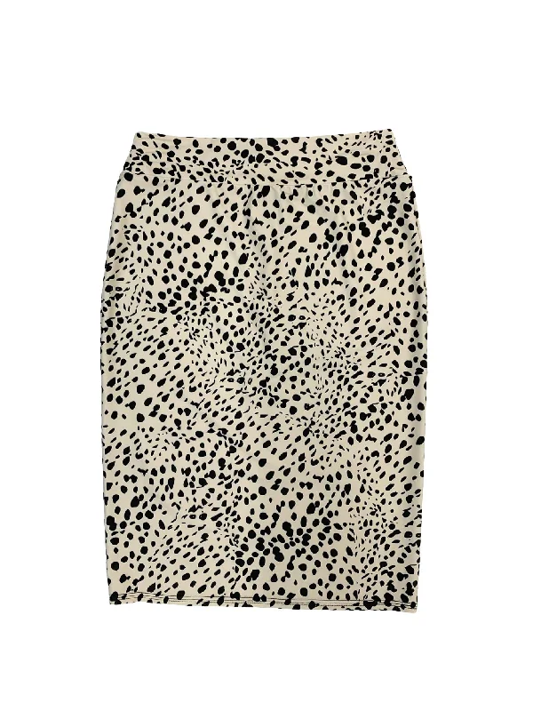 Women’s swim skirt midnight -Cheetah Pencil Swim Skirt