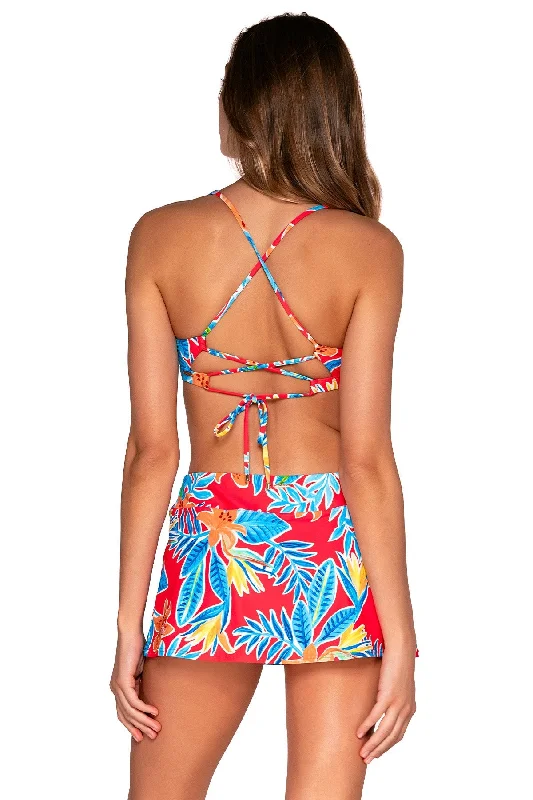 Women’s swim skirt sailor -Sunsets Tiger Lily Sporty swim skirt