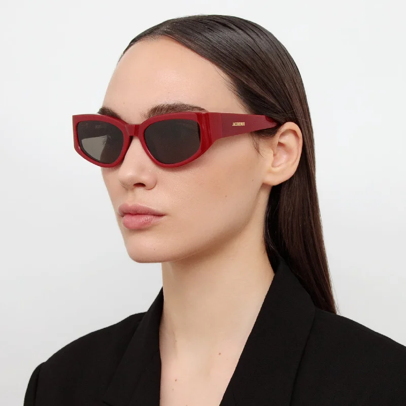 sunglasses geometric pattern -Gala Cat Eye Sunglasses in Burgundy